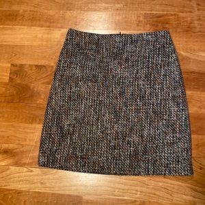 Tweed print pencil skirt
